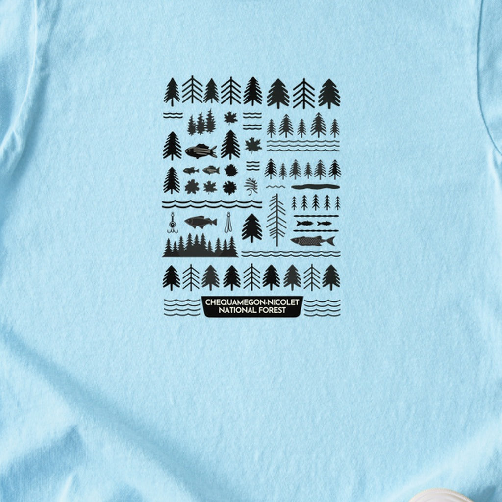 Chequamegon-Nicolet National Forest Kids Cotton T-Shirt