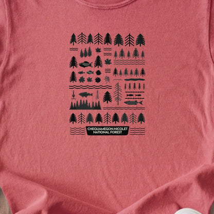 Chequamegon-Nicolet National Forest Kids Cotton T-Shirt