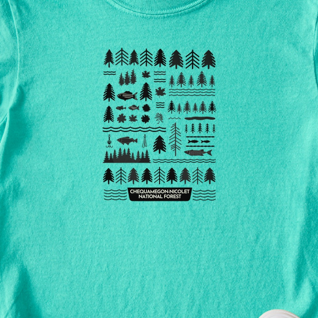 Chequamegon-Nicolet National Forest Kids Cotton T-Shirt