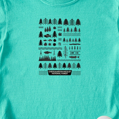Chequamegon-Nicolet National Forest Kids Cotton T-Shirt