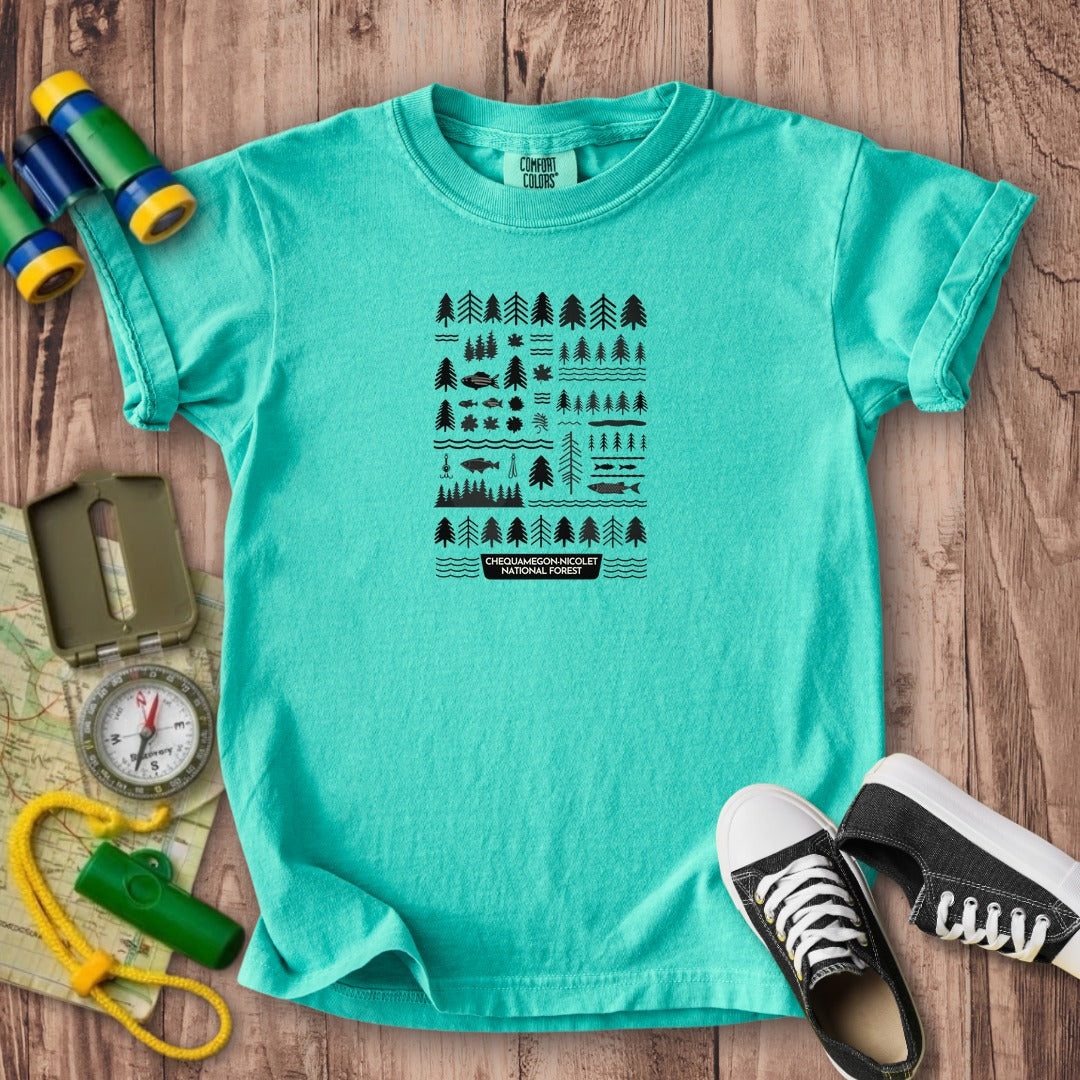 Chequamegon-Nicolet National Forest Kids Cotton T-Shirt
