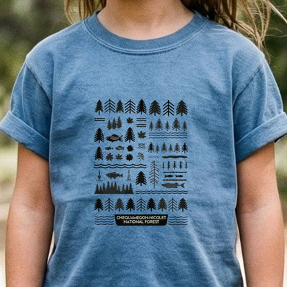 Chequamegon-Nicolet National Forest Kids Cotton T-Shirt