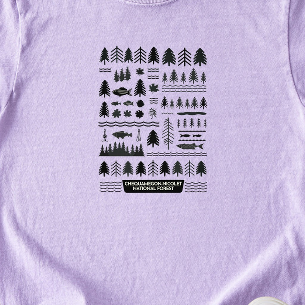 Chequamegon-Nicolet National Forest Kids Cotton T-Shirt