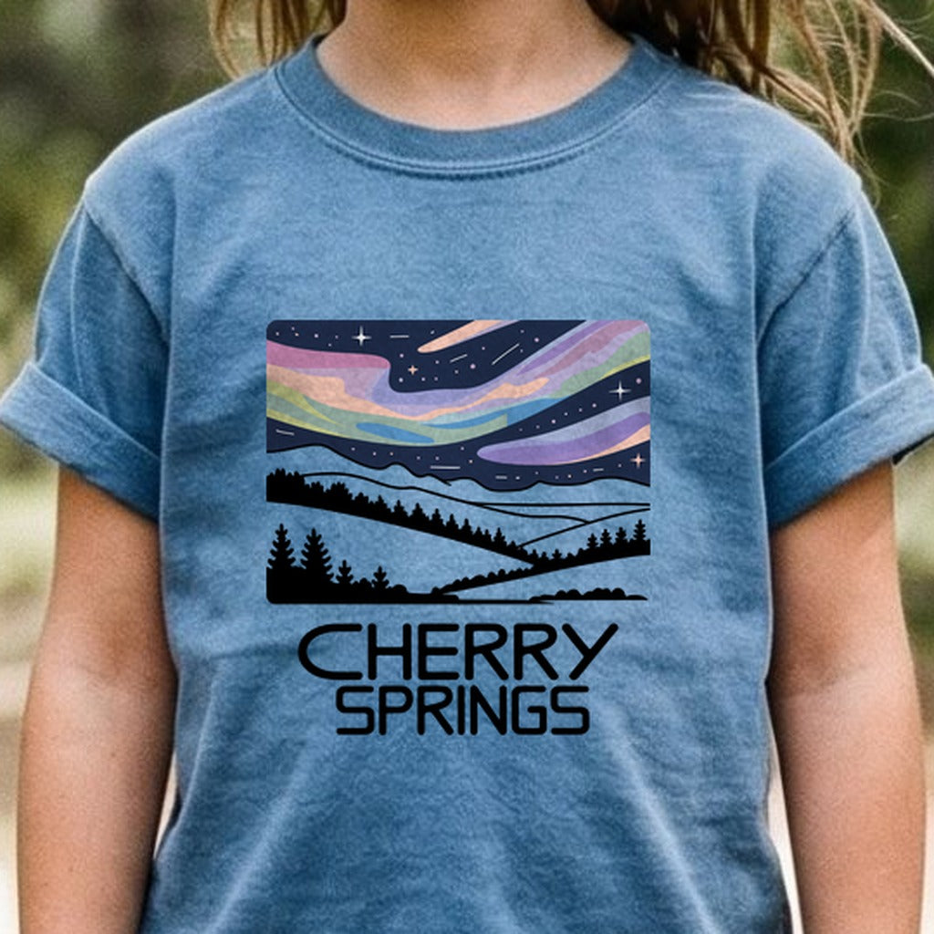 Cherry Springs at Night Kids Cotton T-Shirt