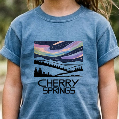Cherry Springs at Night Kids Cotton T-Shirt