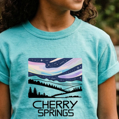 Cherry Springs at Night Kids Cotton T-Shirt