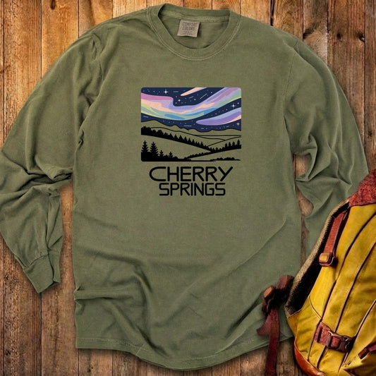 Cherry Springs at Night Cotton Long Sleeve