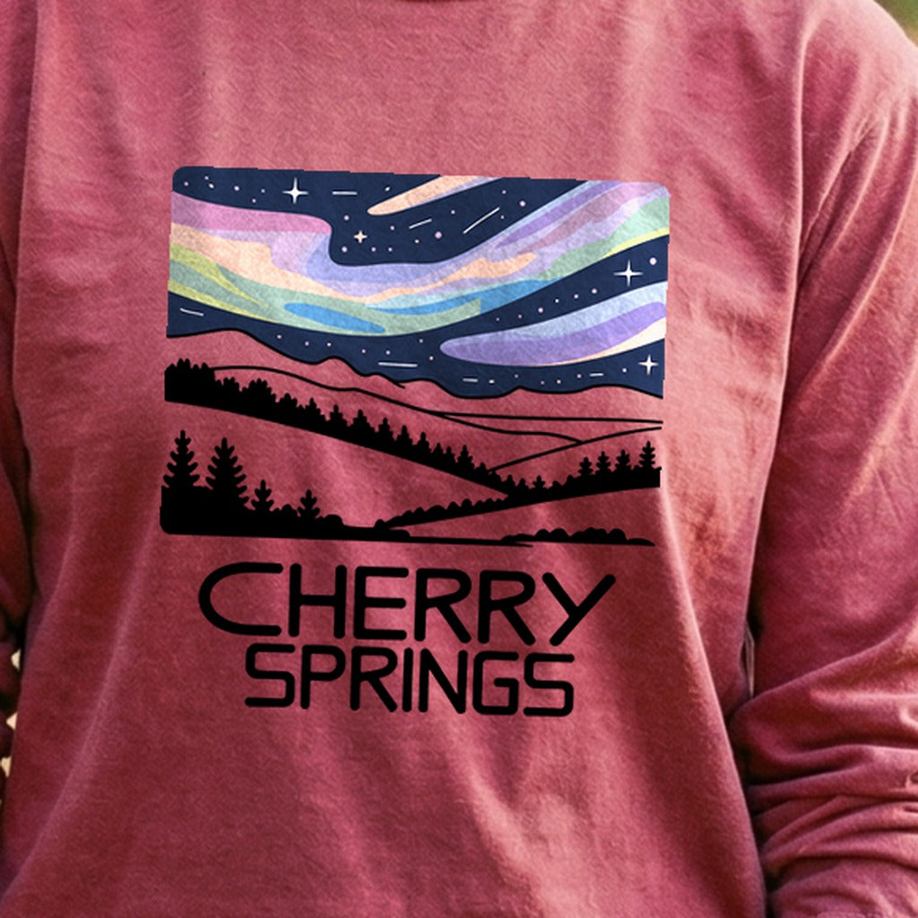 Cherry Springs at Night Cotton Long Sleeve