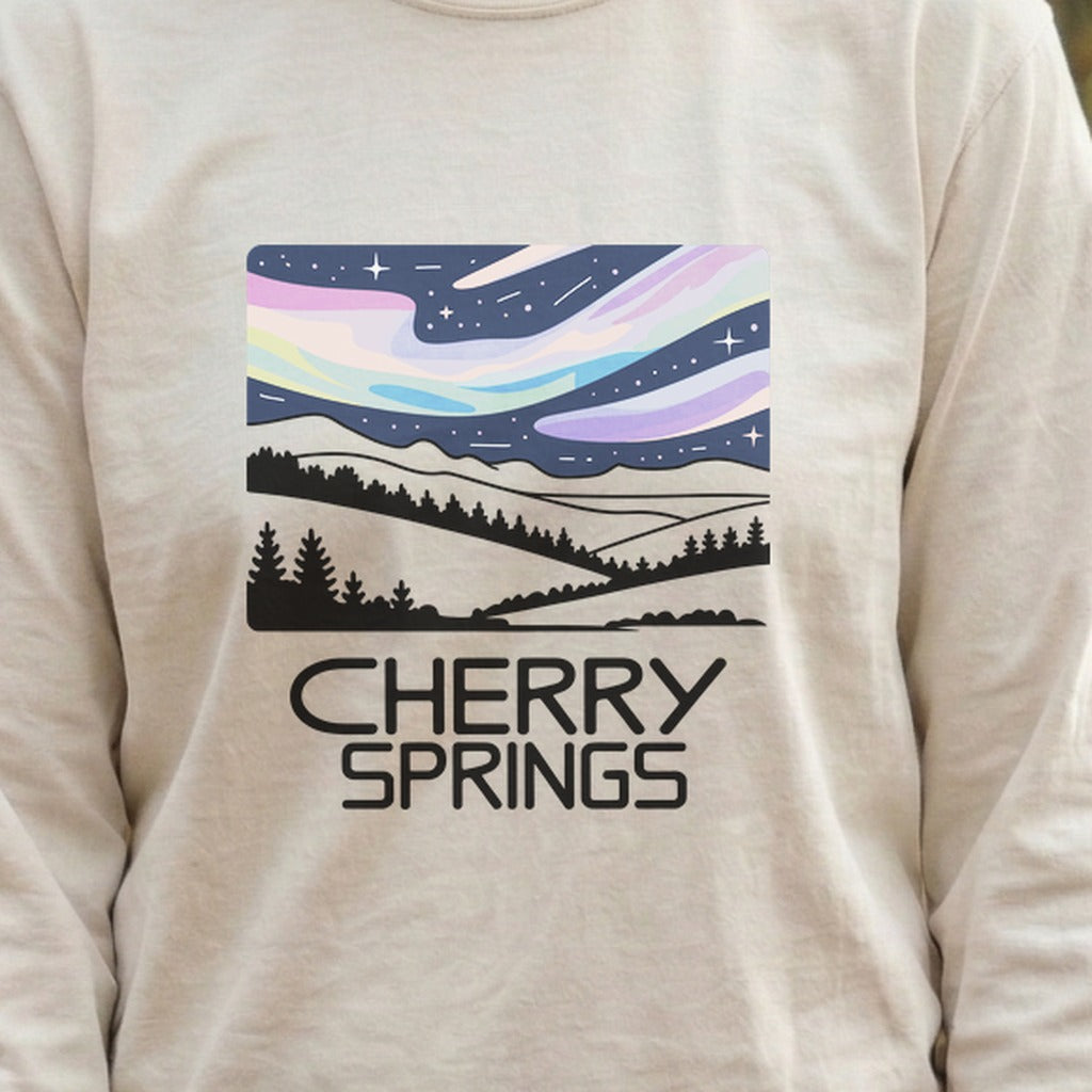 Cherry Springs at Night Cotton Long Sleeve