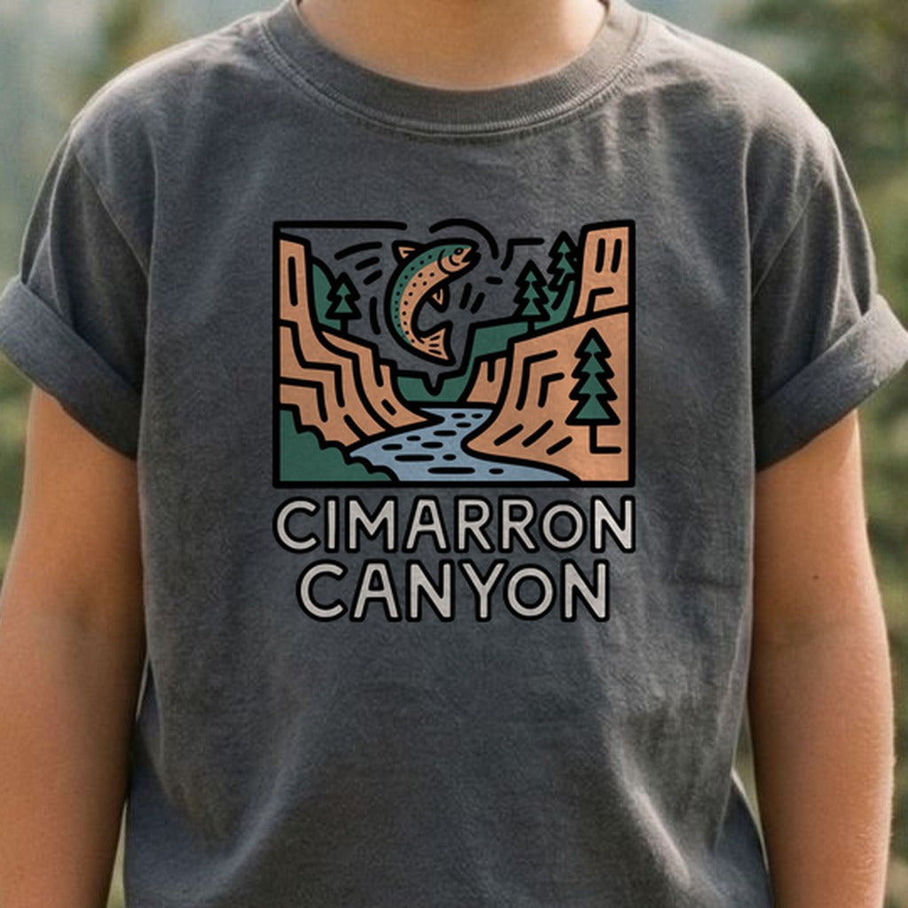 Cimarron Canyon State Park Kids Cotton T-Shirt