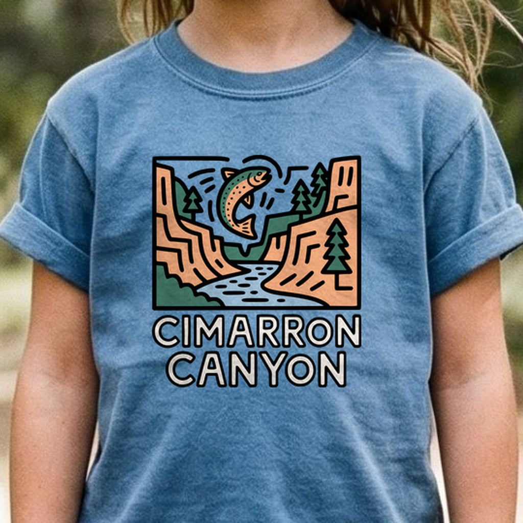 Cimarron Canyon State Park Kids Cotton T-Shirt