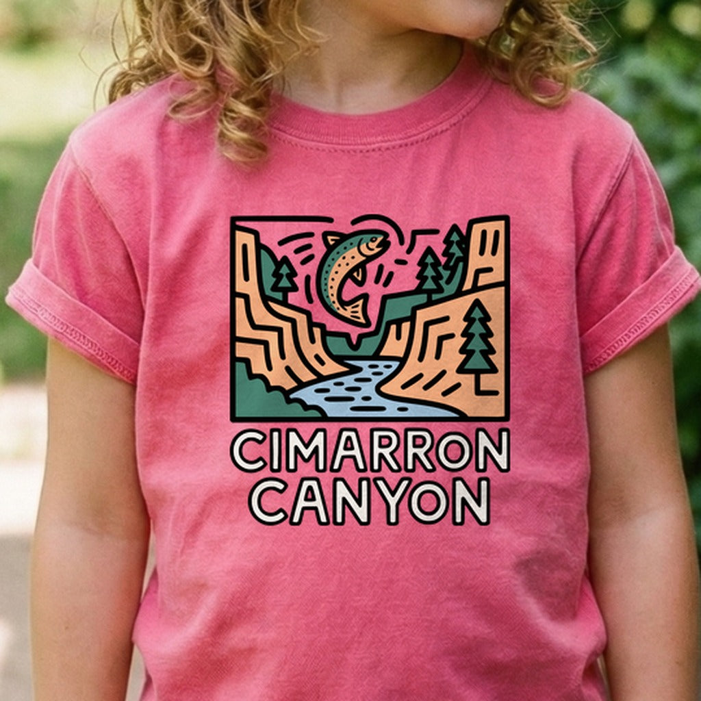 Cimarron Canyon State Park Kids Cotton T-Shirt