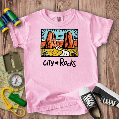 City of Rocks National Reserve Kids Cotton T-Shirt