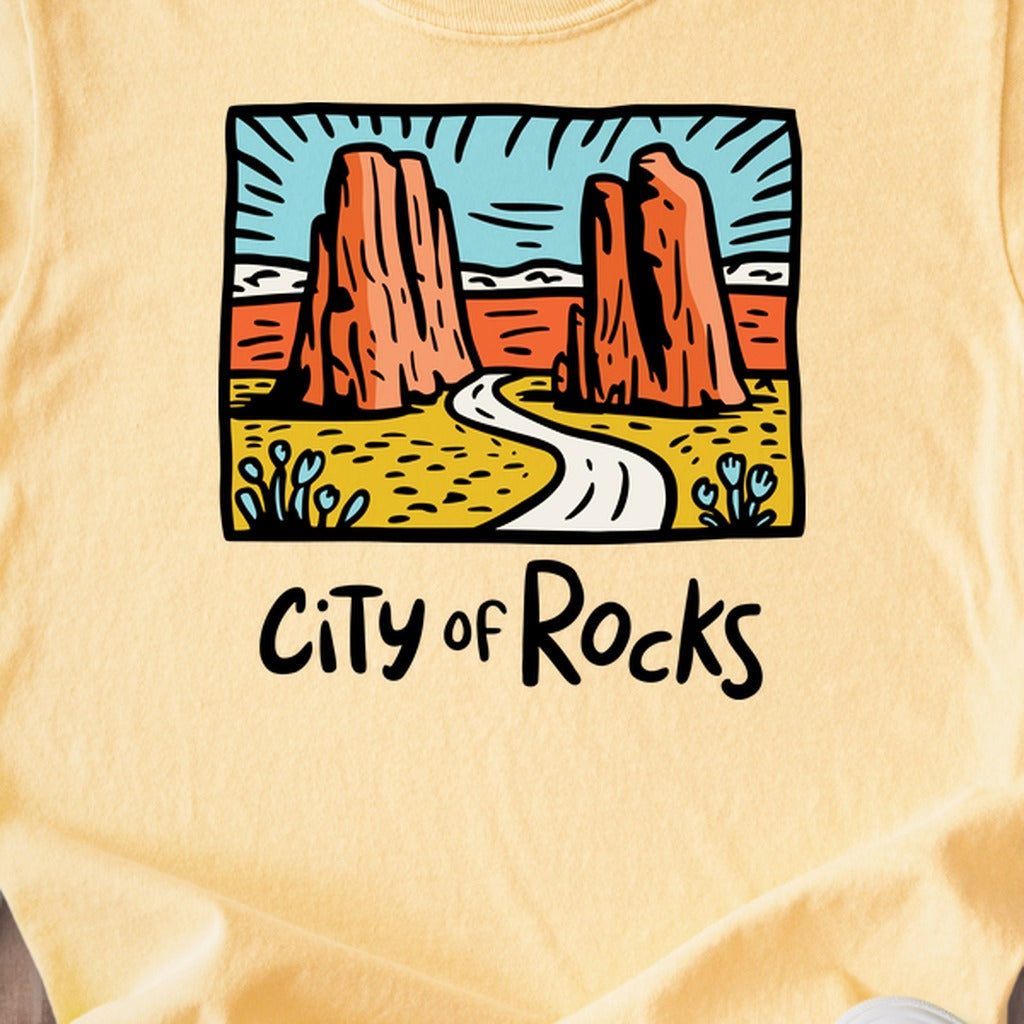 City of Rocks National Reserve Kids Cotton T-Shirt
