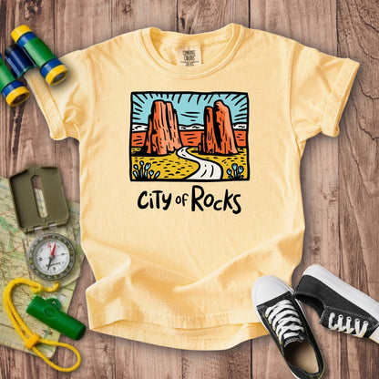 City of Rocks National Reserve Kids Cotton T-Shirt