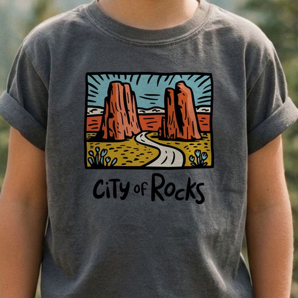City of Rocks National Reserve Kids Cotton T-Shirt