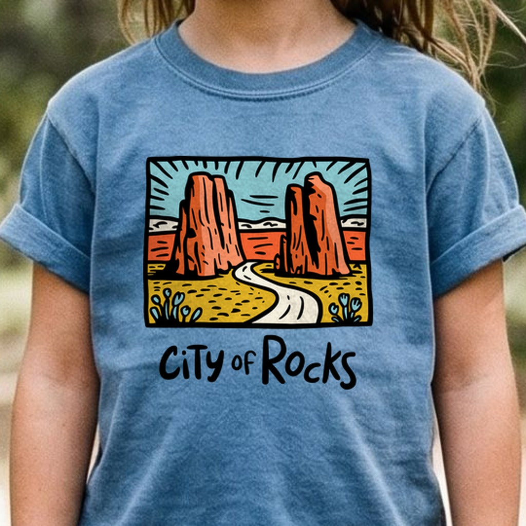 City of Rocks National Reserve Kids Cotton T-Shirt
