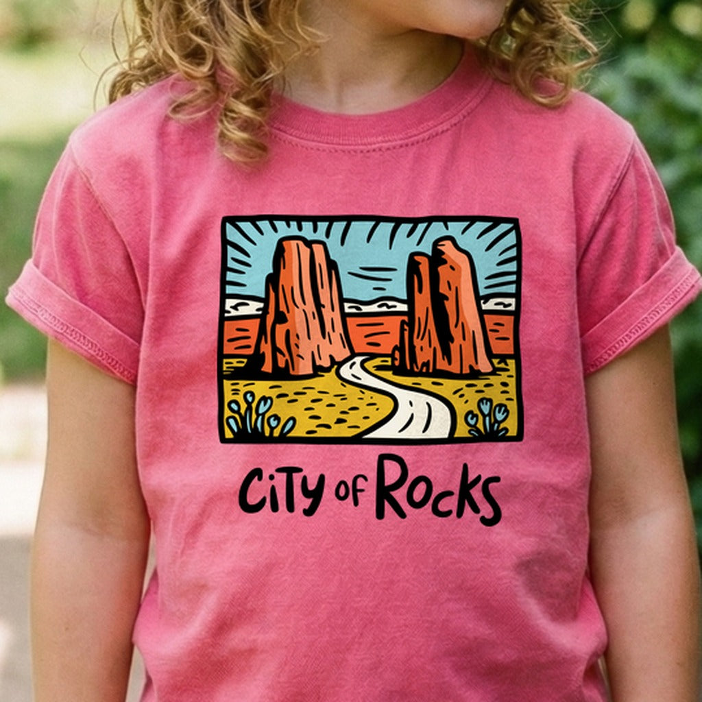 City of Rocks National Reserve Kids Cotton T-Shirt