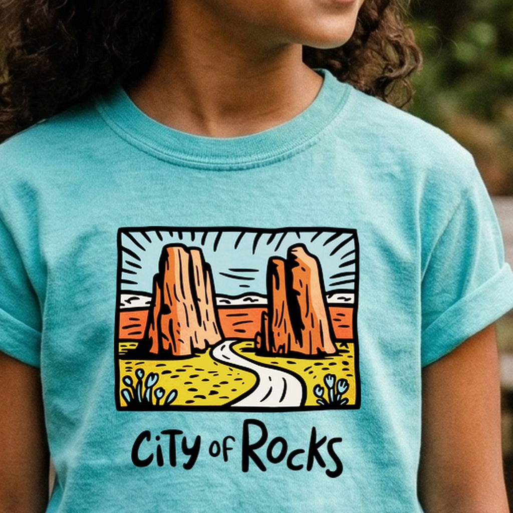 City of Rocks National Reserve Kids Cotton T-Shirt