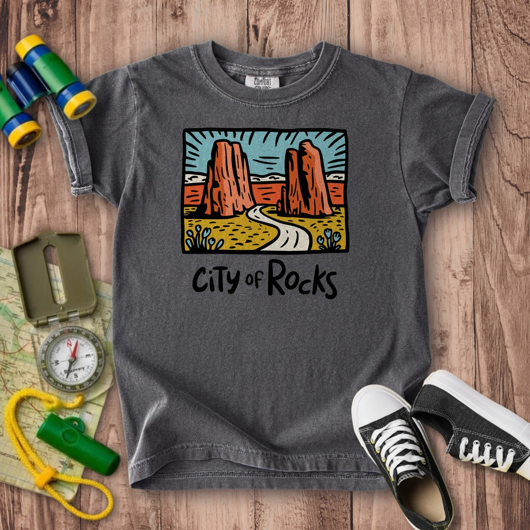 City of Rocks National Reserve Kids Cotton T-Shirt