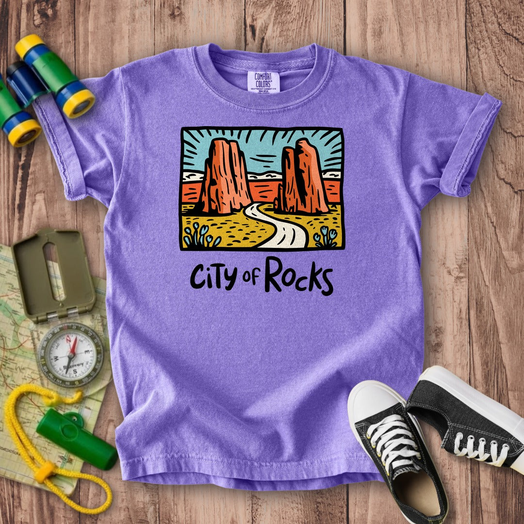 City of Rocks National Reserve Kids Cotton T-Shirt