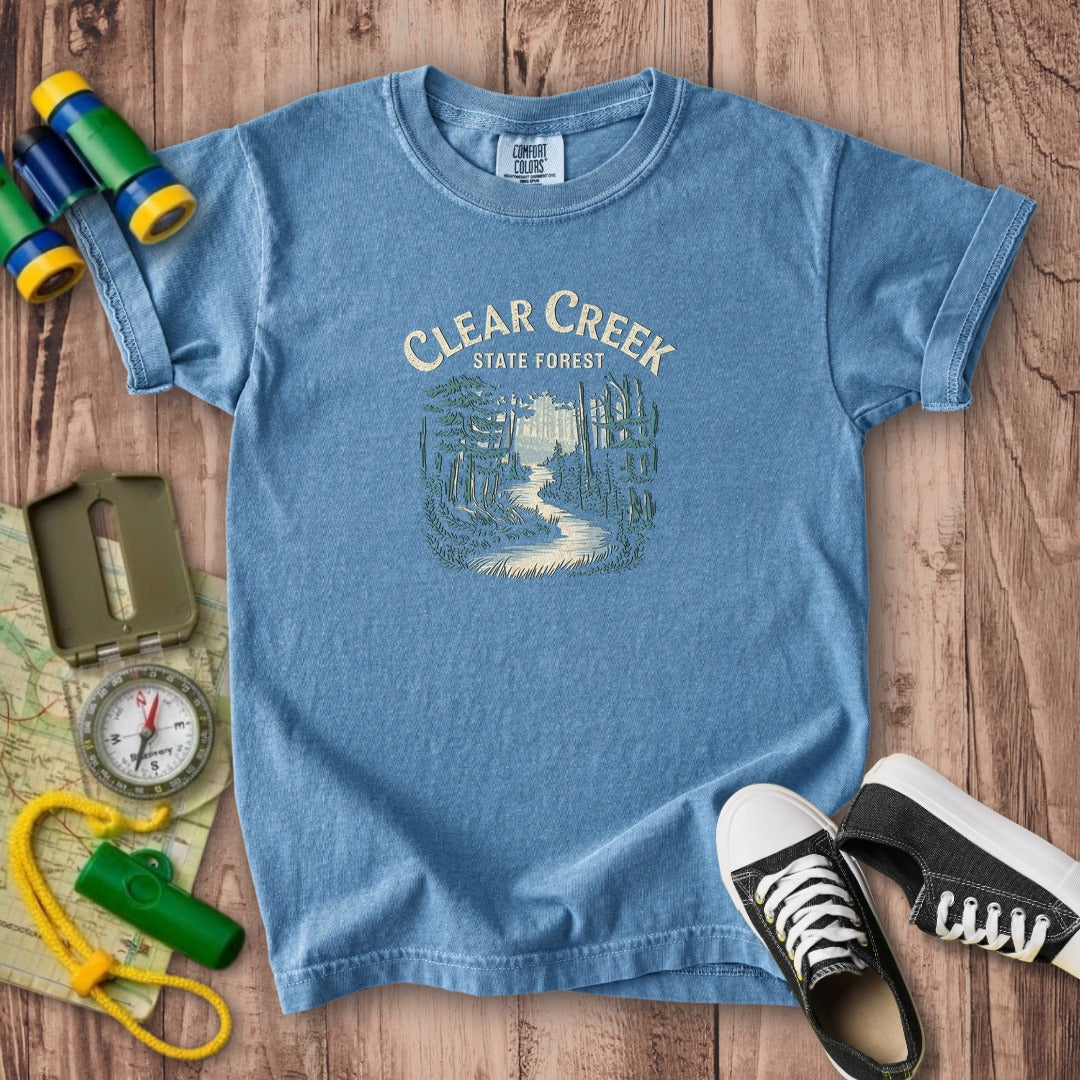 Clear Creek State Forest Kids Cotton T-Shirt