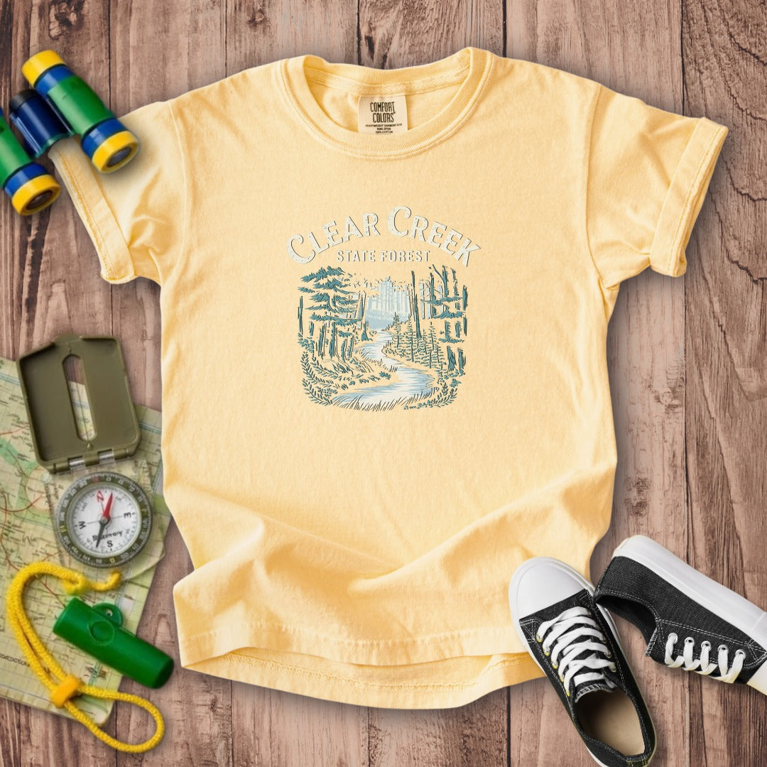Clear Creek State Forest Kids Cotton T-Shirt