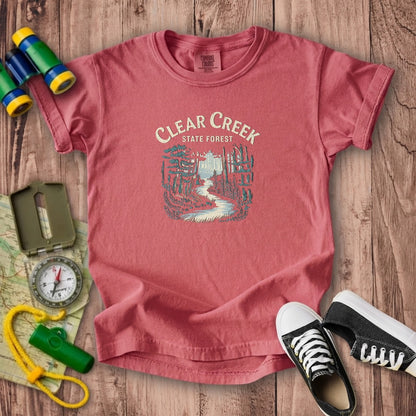 Clear Creek State Forest Kids Cotton T-Shirt
