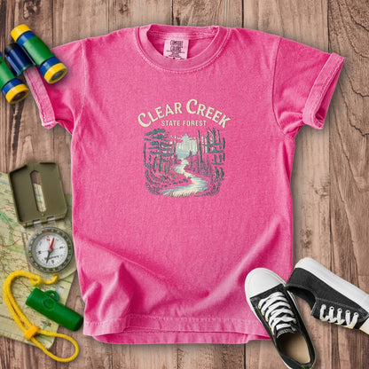 Clear Creek State Forest Kids Cotton T-Shirt