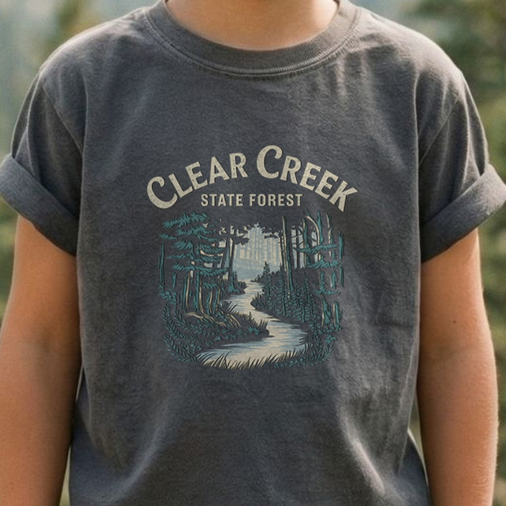 Clear Creek State Forest Kids Cotton T-Shirt