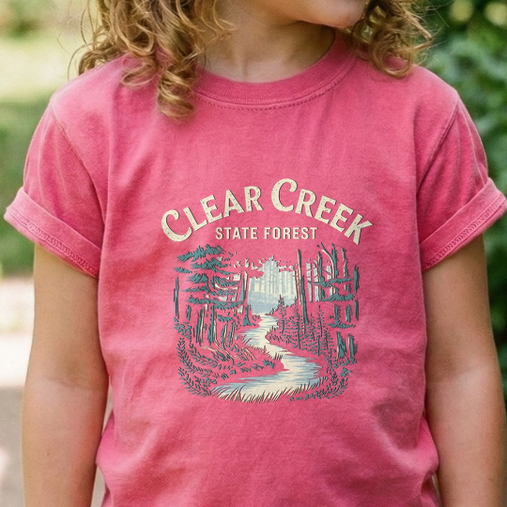 Clear Creek State Forest Kids Cotton T-Shirt