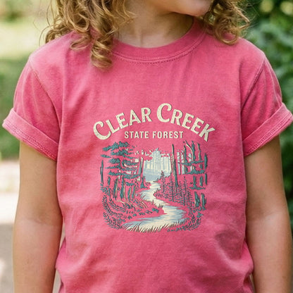 Clear Creek State Forest Kids Cotton T-Shirt