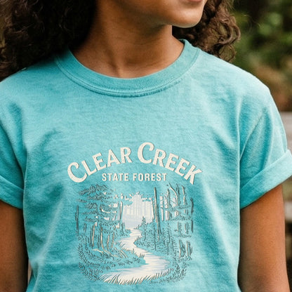 Clear Creek State Forest Kids Cotton T-Shirt
