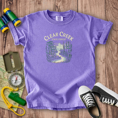 Clear Creek State Forest Kids Cotton T-Shirt