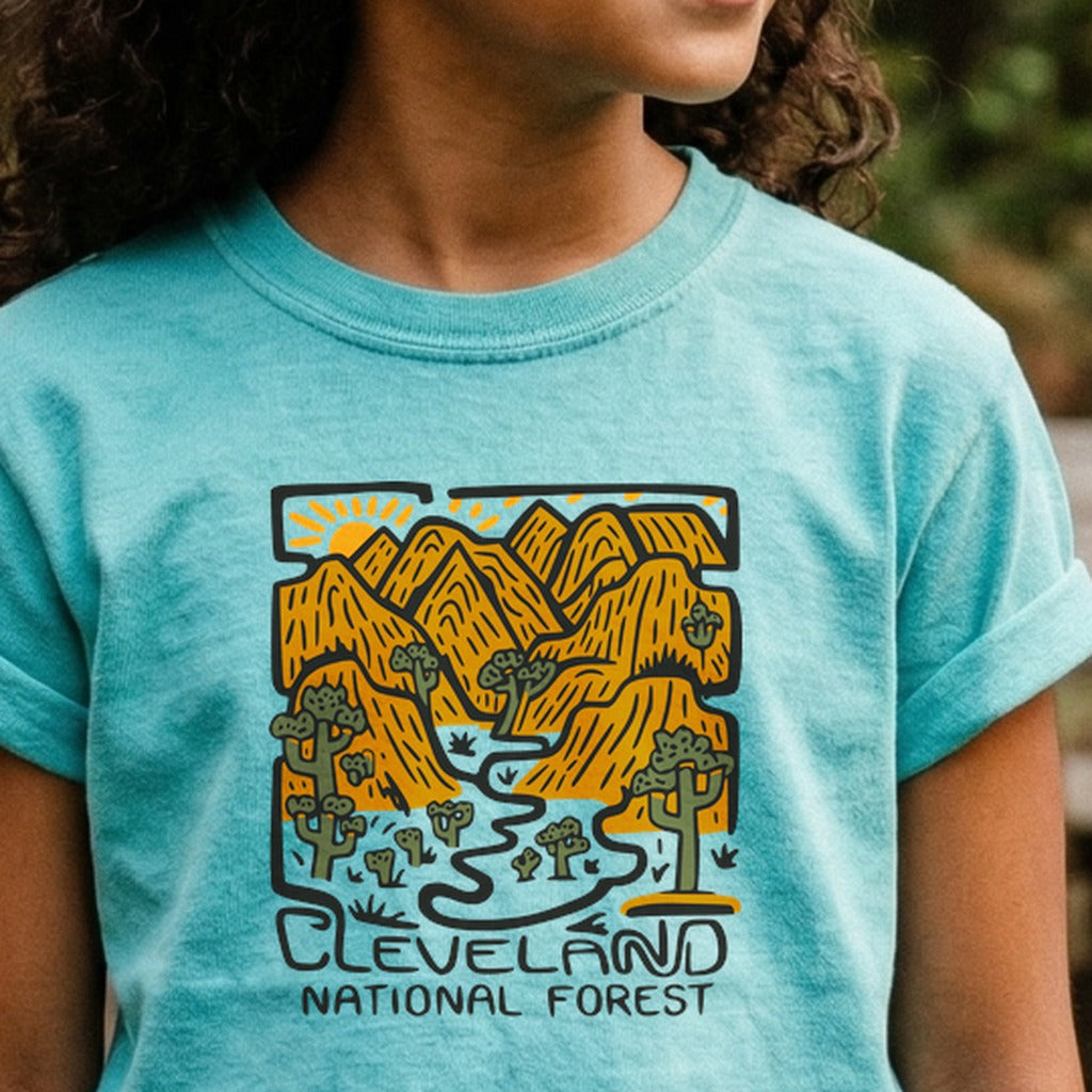 Cleveland National Forest Kids Cotton T-Shirt