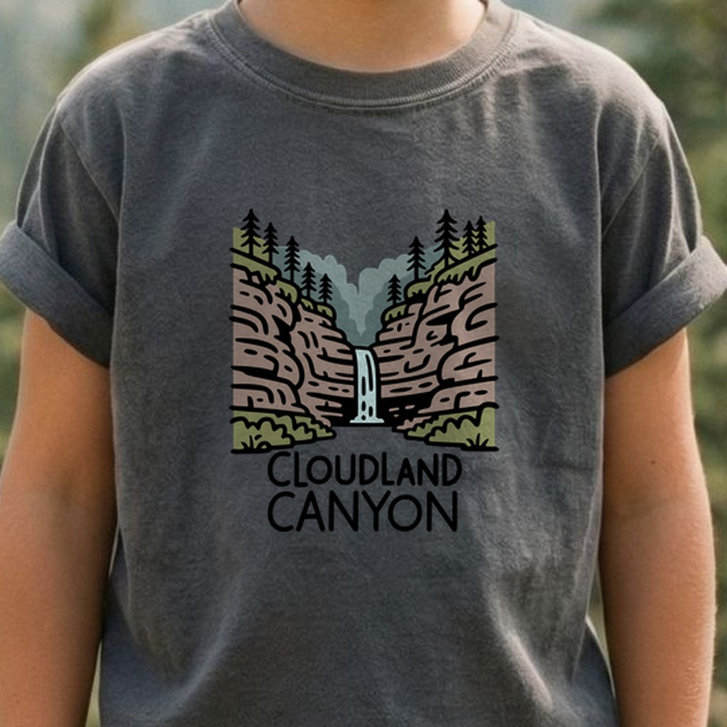 Cloudland Canyon State Park Kids Cotton T-Shirt