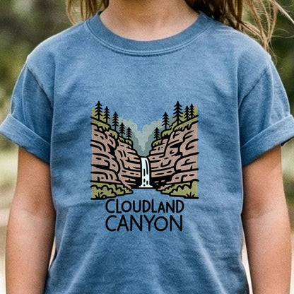 Cloudland Canyon State Park Kids Cotton T-Shirt