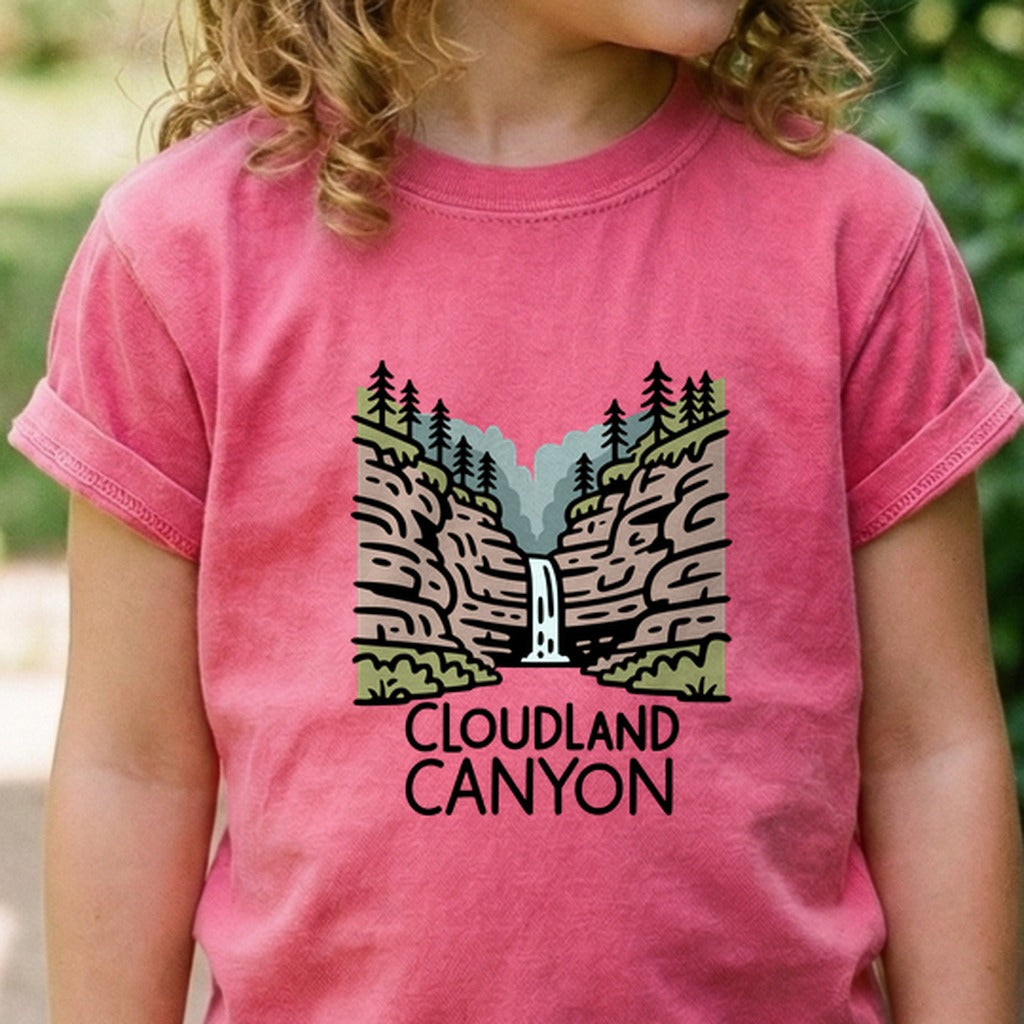 Cloudland Canyon State Park Kids Cotton T-Shirt