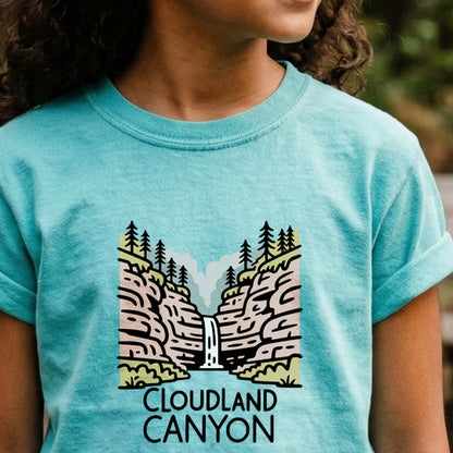 Cloudland Canyon State Park Kids Cotton T-Shirt