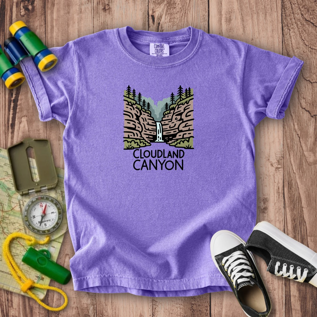 Cloudland Canyon State Park Kids Cotton T-Shirt