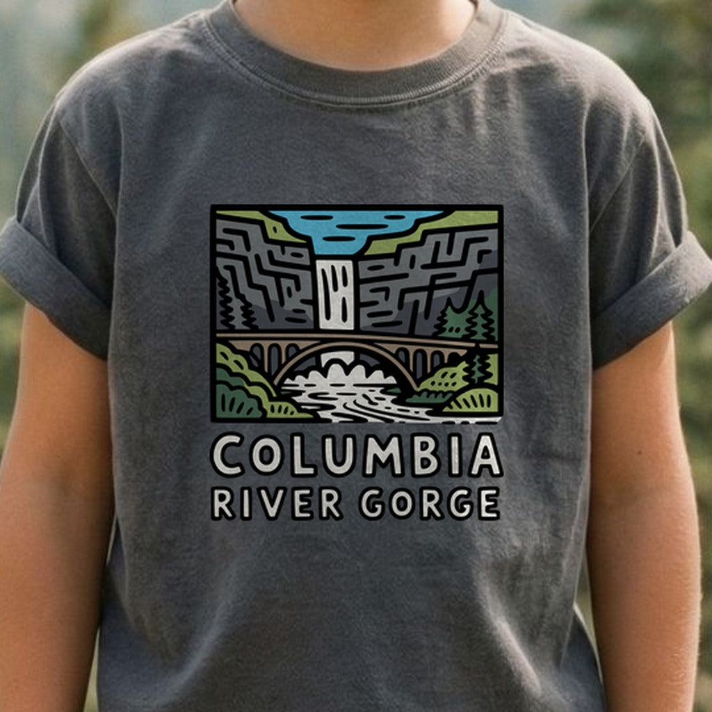 Columbia River Gorge Kids Cotton T-Shirt