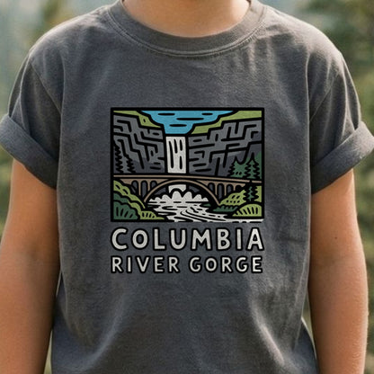 Columbia River Gorge Kids Cotton T-Shirt