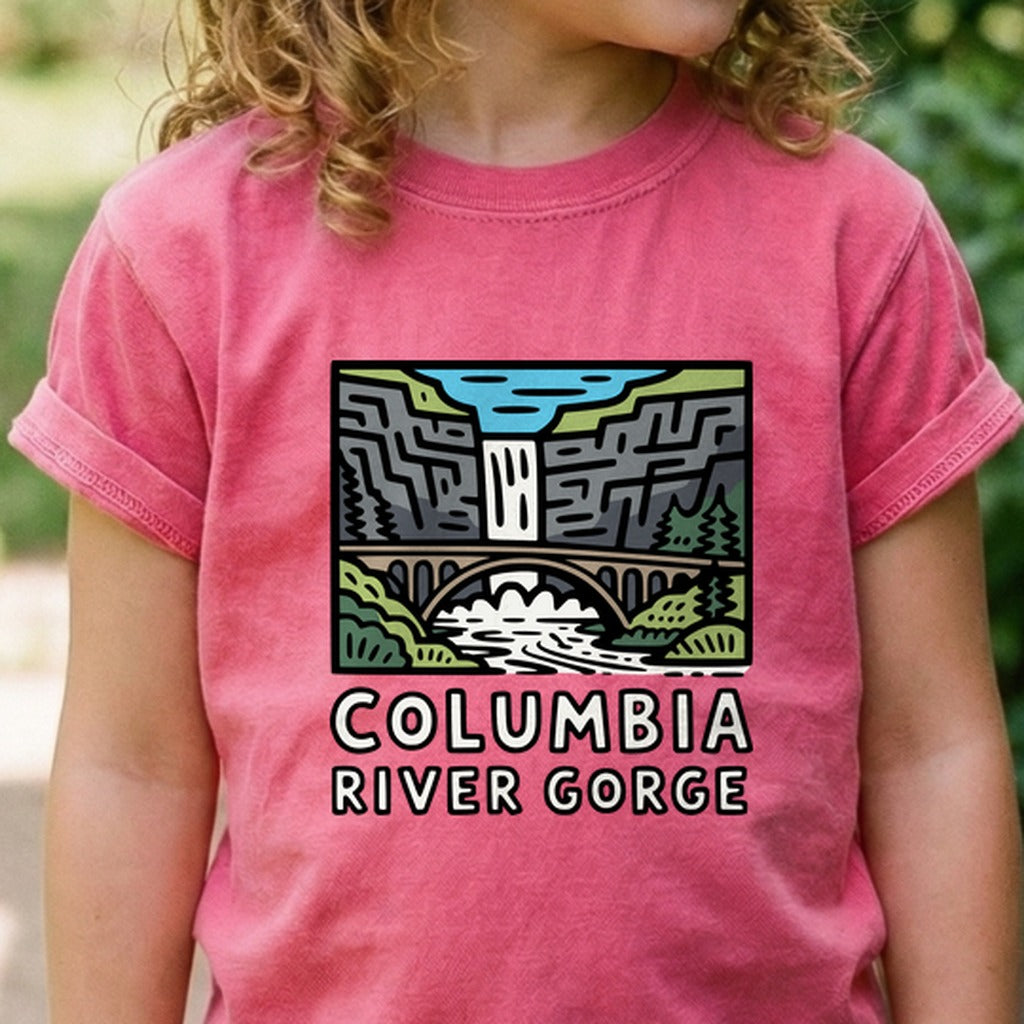 Columbia River Gorge Kids Cotton T-Shirt