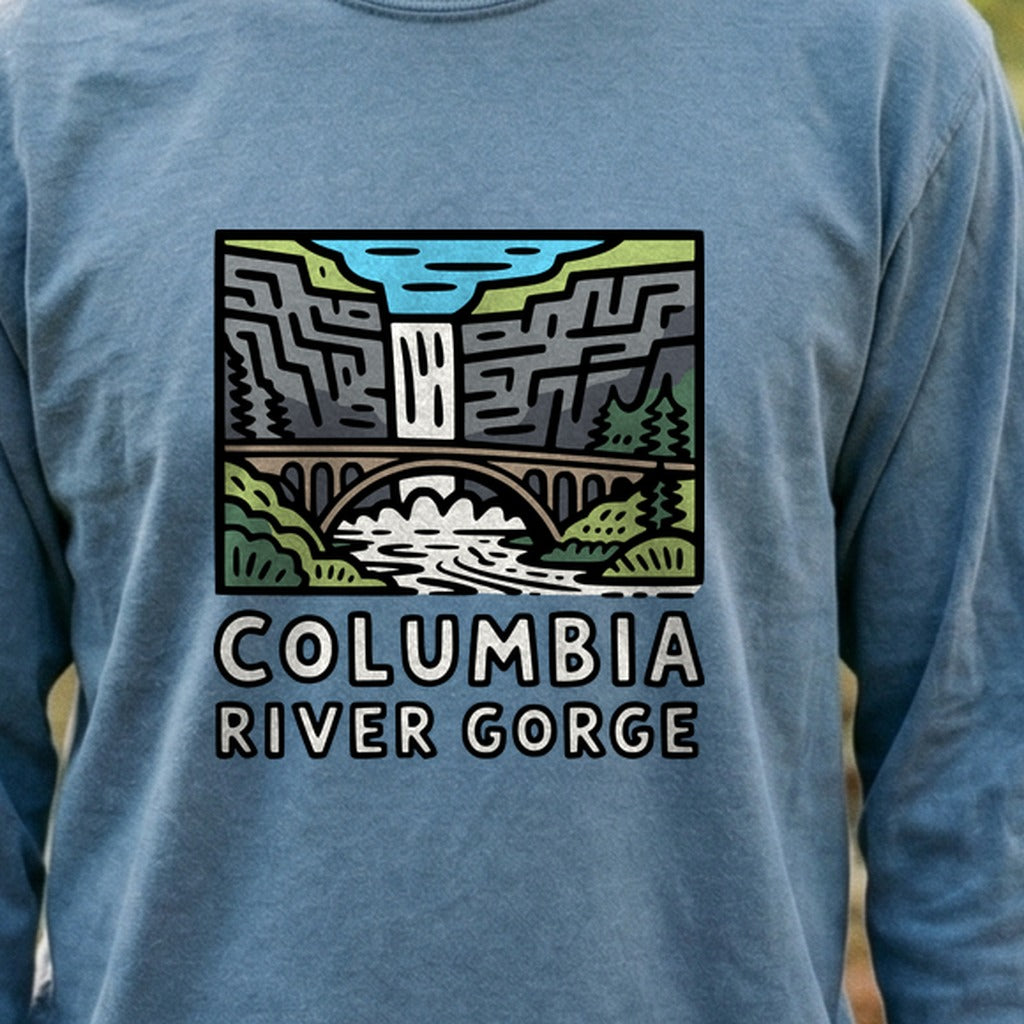 Columbia River Gorge Cotton Long Sleeve