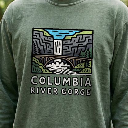Columbia River Gorge Cotton Long Sleeve