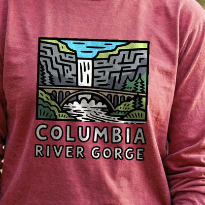 Columbia River Gorge Cotton Long Sleeve