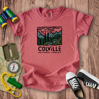 Colville National Forest Kids Cotton T-Shirt