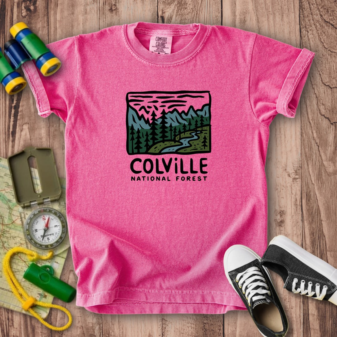 Colville National Forest Kids Cotton T-Shirt