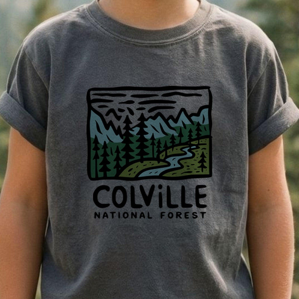 Colville National Forest Kids Cotton T-Shirt