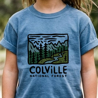 Colville National Forest Kids Cotton T-Shirt